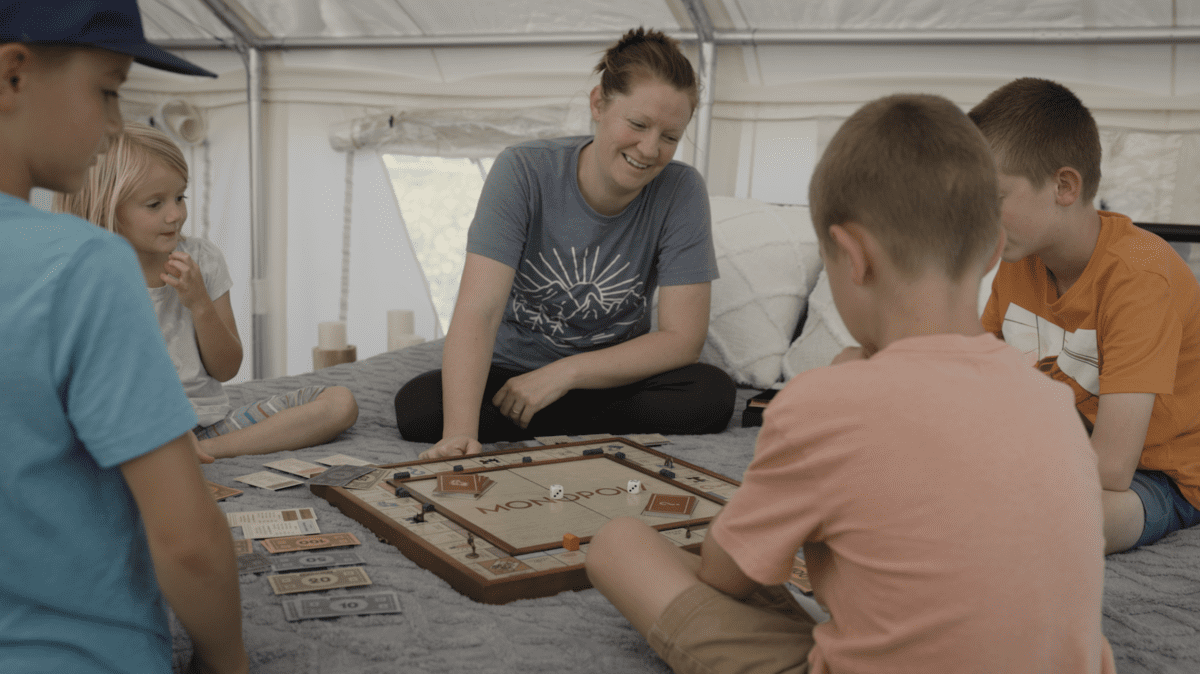 Games with family at Little Village Retreat
